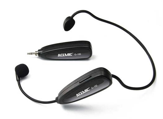 Acemic wireless headsæt for tale. Model G-100