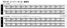 Suzuki BCH-48 Bas akkord dobbelt mundharmonika skala