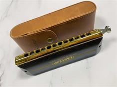 Easttop Kromatisk Mundharmonika - EAP12 wood med lædertaske