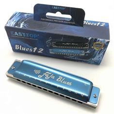 Easttop Fala 12 huls Blues harp med alu. kam - carton