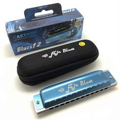 Easttop Fala 12 huls Blues harp med alu. kam - box og taske