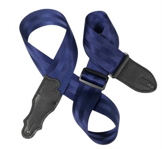 Franklin Guitar Strap - Blue Seatbelt - 0-BL-BK
