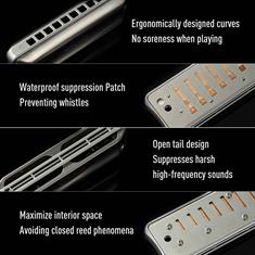 JDR Harmonica - Assassin Pro Blues Harmonica design