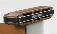 Suzuki Manji M-20W Wood mundharmonika bagside
