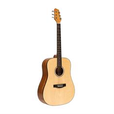 Stagg SA25 D SPRUCE Dreadnought western guitar -  grandæk, natur finish