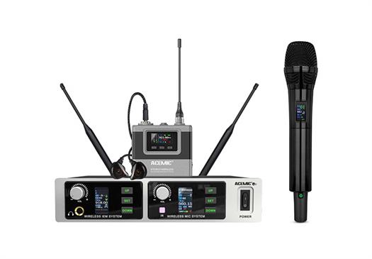 Acemic trådløs mikrofon og trådløs In-ear Monitor - Model M2