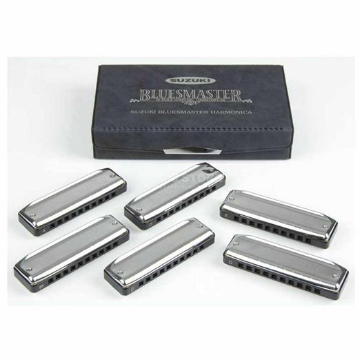 Suzuki Promaster Harmonica MR-350 Box set with 6 keys